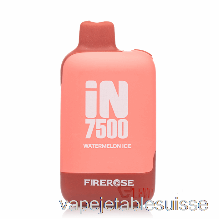 Vape Suisse Firerose En 7500 Glace Pastèque Jetable